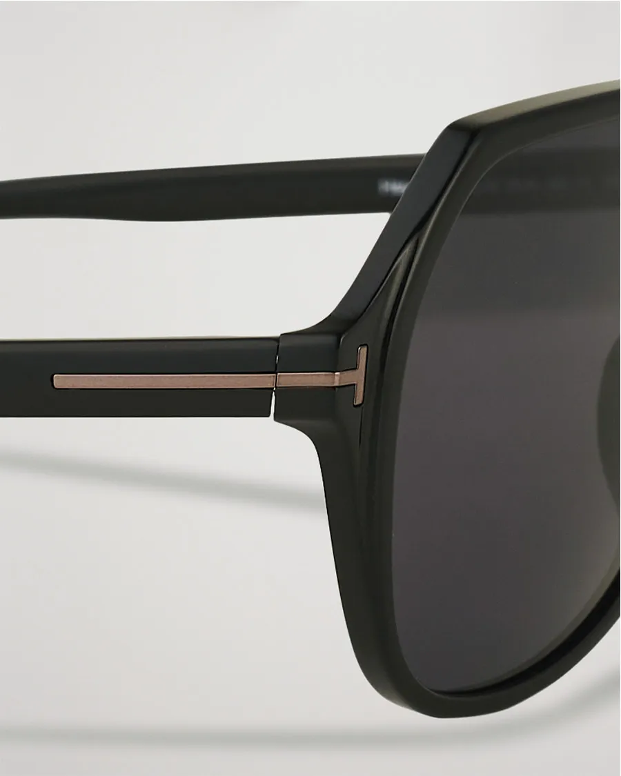 Tom Ford Hayes Sunglasses Shiny Black/Smoke