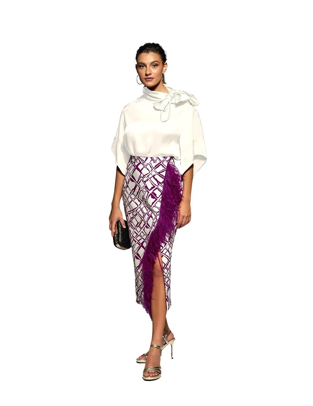 Top halter de lujo en color crema de MOSKADA