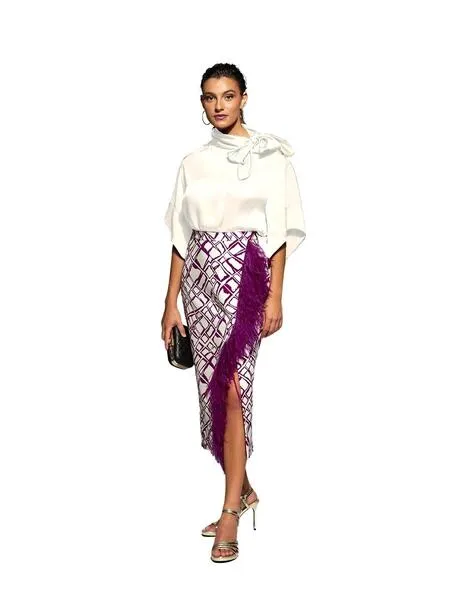 Top halter de lujo en color crema de MOSKADA