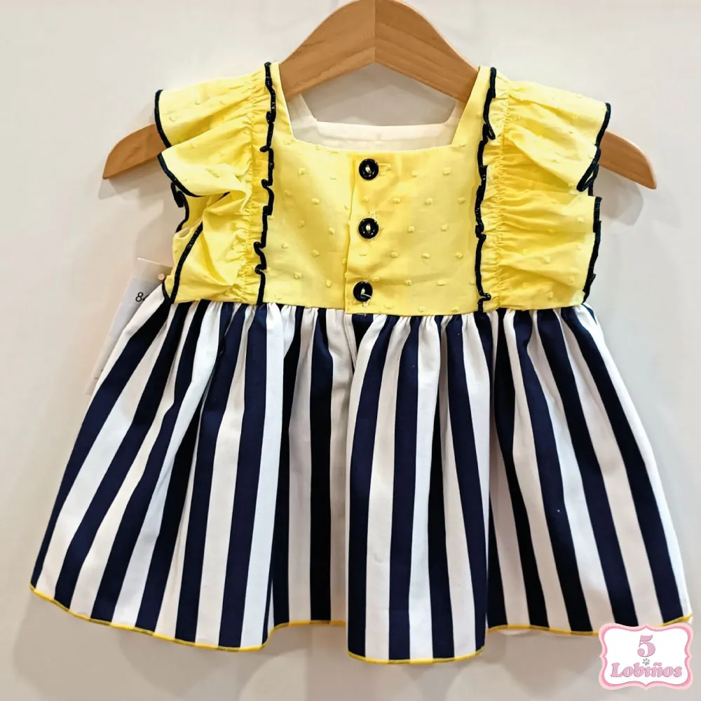 VESTIDO BEBÉ NIÑA MAYONESA Cuka
