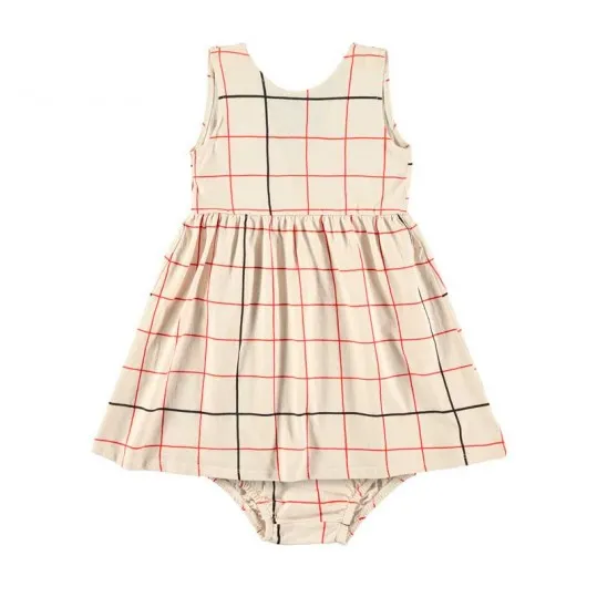 Vestido bebé niña Babyclic estampado cuadros