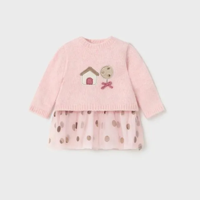 Vestido bebé niña combinado MAYORAL 