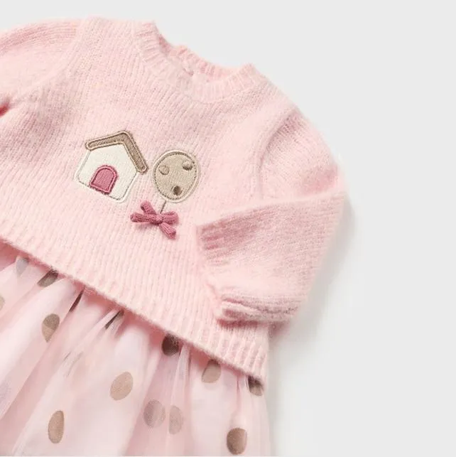 Vestido bebé niña combinado MAYORAL 
