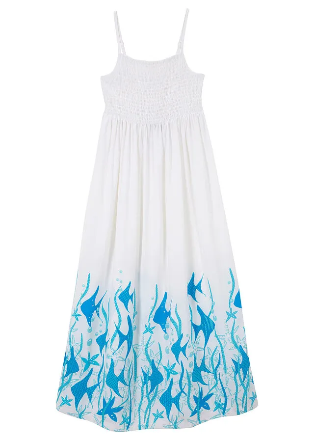 VESTIDO BLANCOAZUL MARINO