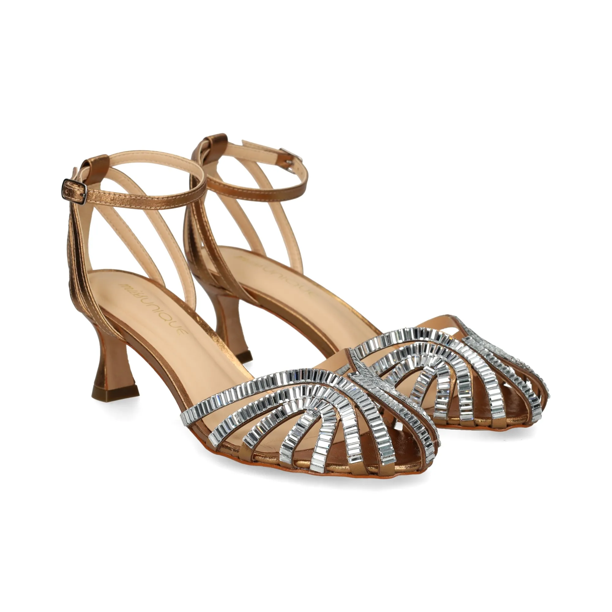 VICENZA Sandalias con tacón de Mujer BRONCE