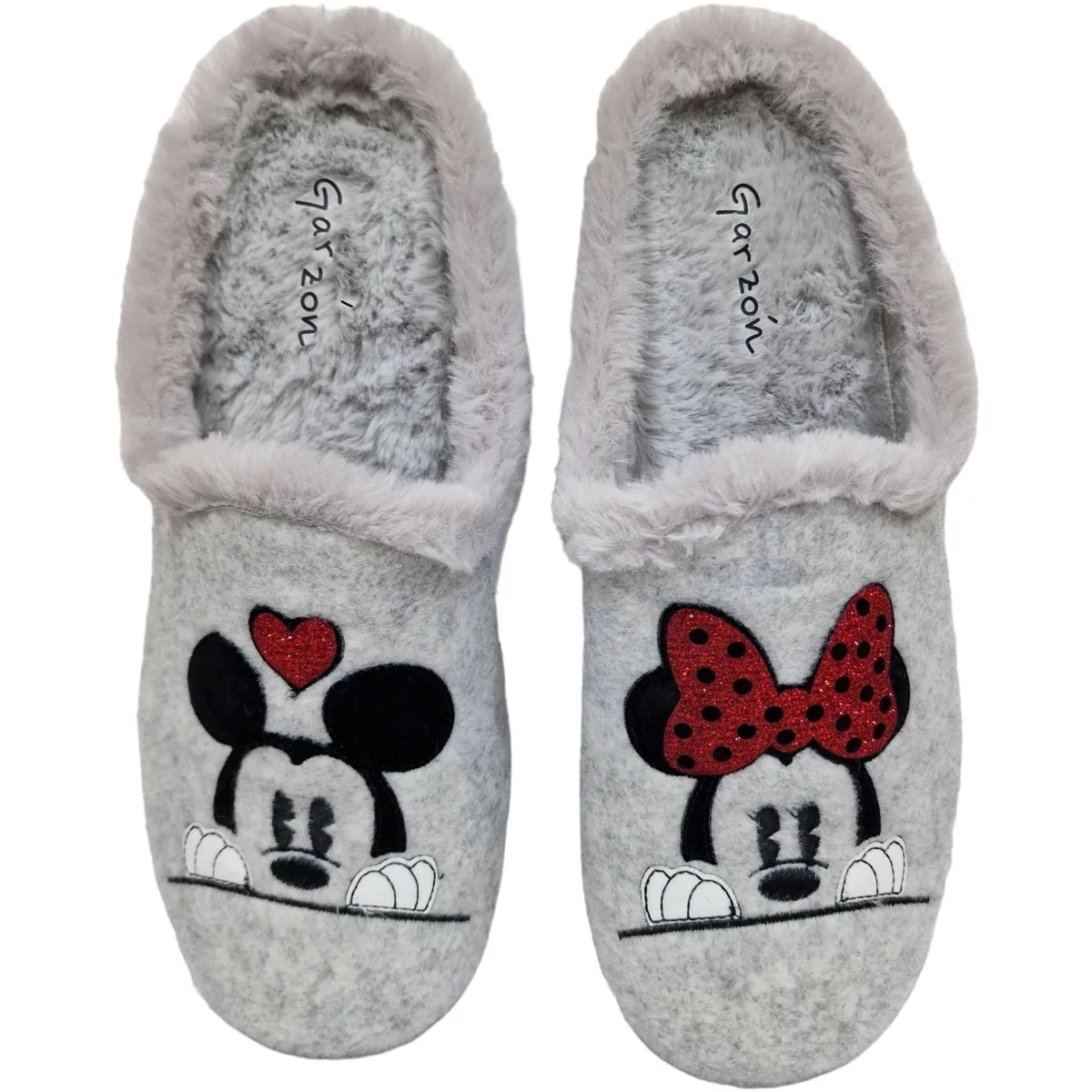 ZAPATILLA CASA  RATONES GRIS