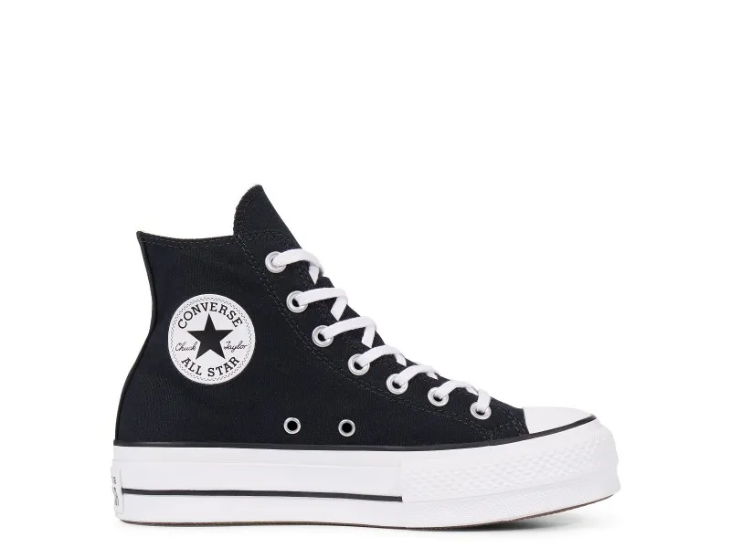ZAPATILLA CONVERSE ALTA DE LONA CON PLATAFORM EN COLOR BLANCO (560845C) O NEGRO (560846C)