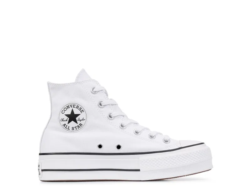 ZAPATILLA CONVERSE ALTA DE LONA CON PLATAFORM EN COLOR BLANCO (560845C) O NEGRO (560846C)