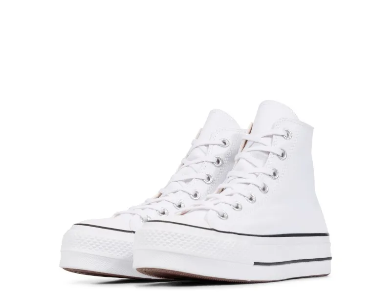 ZAPATILLA CONVERSE ALTA DE LONA CON PLATAFORM EN COLOR BLANCO (560845C) O NEGRO (560846C)