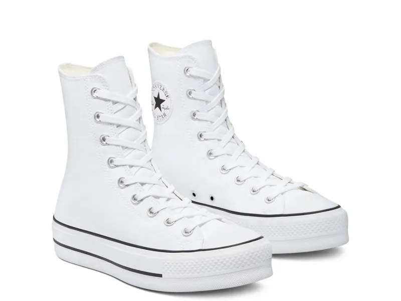 ZAPATILLA CONVERSE EXTRA HIGH PLATFORM CHUCK TAYLOR HIGH TOP 170522C EN COLOR BLANCO