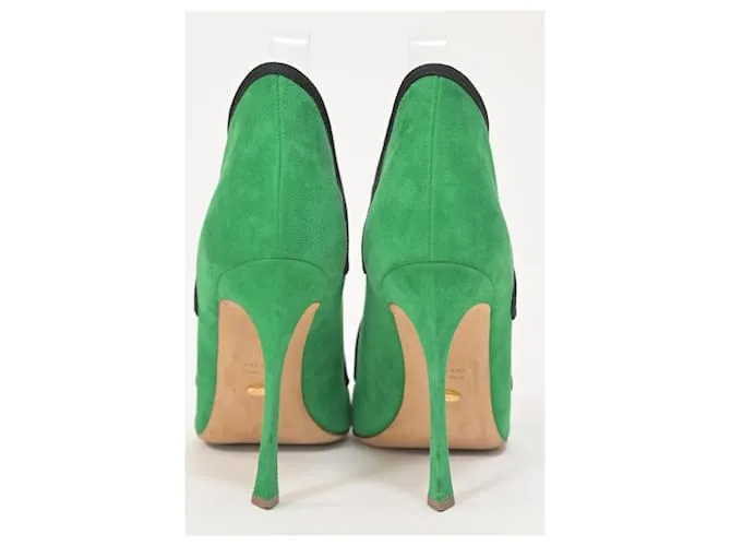 Zapatos Lagoon Cut Out Sergio Rossi en ante verde 