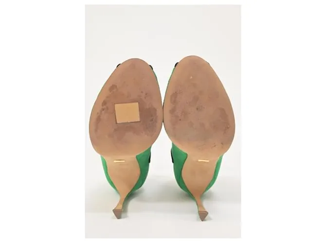 Zapatos Lagoon Cut Out Sergio Rossi en ante verde 