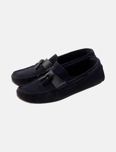 Zara Mocasín azul marino