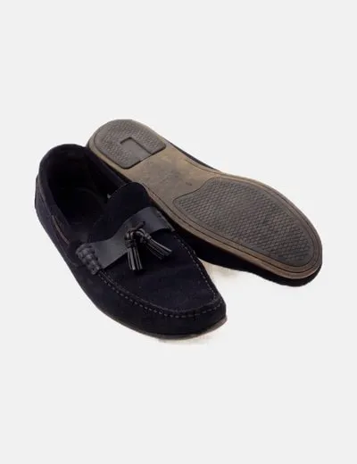 Zara Mocasín azul marino