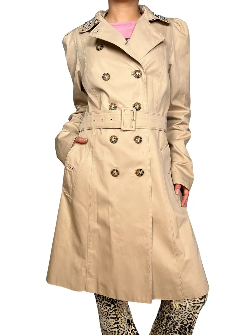 ZARA Trench Aplicaciones Cuello
